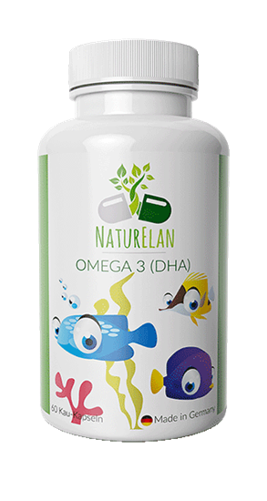 Picture of NaturElan - Omega 3 (DHA) - Omega-3 fatty acids for children - 60 chewing capsules