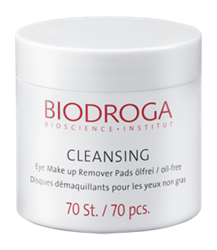 Bild von Biodroga - Cleansing Eye Make Up Remover Pads - Ölfrei -  70 Stück