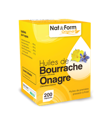Bild von Nat & Form - Borretsch, Nachtkerze & Vitamin E - 200 Softkapseln