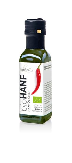 Bild von Hanf & Natur - Hanföl Chili - Bio - 100 ml