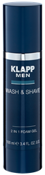 Bild von Klapp - MEN - Wash & Shave - 2 In 1 Foam Gel - 100 ml