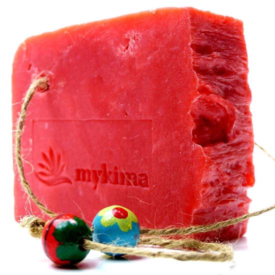 Bild von mykima - Kaltgerührte Schafmilchseife - Granatapfel - 150 g