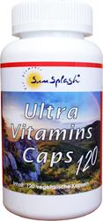 Zeige Details für SunSplash - Ultra Vitamin Caps - 120 vegetarische Kapseln Bild von SunSplash - Ultra Vitamin Caps - 120 vegetarische Kapseln