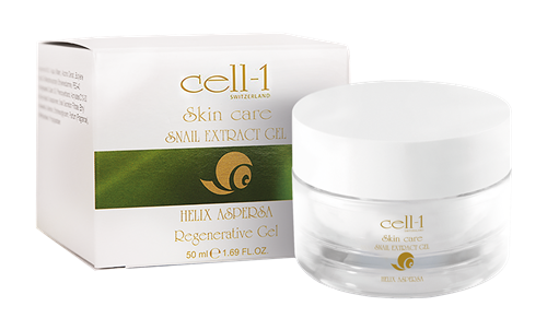 Picture of cell-1 Anti wrinkle snail gel I Cream against pimples scars acne impure skin & age spots I regenerating & repairing snail cream I face cream with snail extract I snail skin gel 50ml