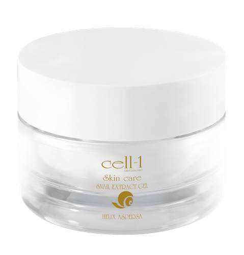 Picture of cell-1 Anti wrinkle snail gel I Cream against pimples scars acne impure skin & age spots I regenerating & repairing snail cream I face cream with snail extract I snail skin gel 50ml