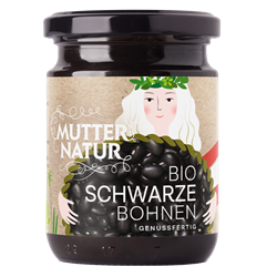 Zeige Details für Mutter Natur - Bio Schwarze Bohnen im Glas - 235 g Bild von Mutter Natur - Bio Schwarze Bohnen im Glas - 235 g