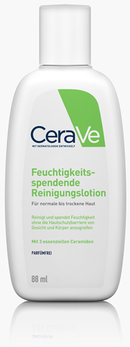 Bild von CeraVe - Feuchtigkeitsspendende Reinigungslotion für normale bis trockene Haut - 88 ml