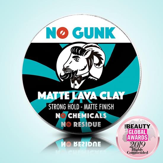 Bild von NO GUNK - Matte Lava Clay - Natürliches Haarwachs/Haarpaste - Starker Halt - 50 g