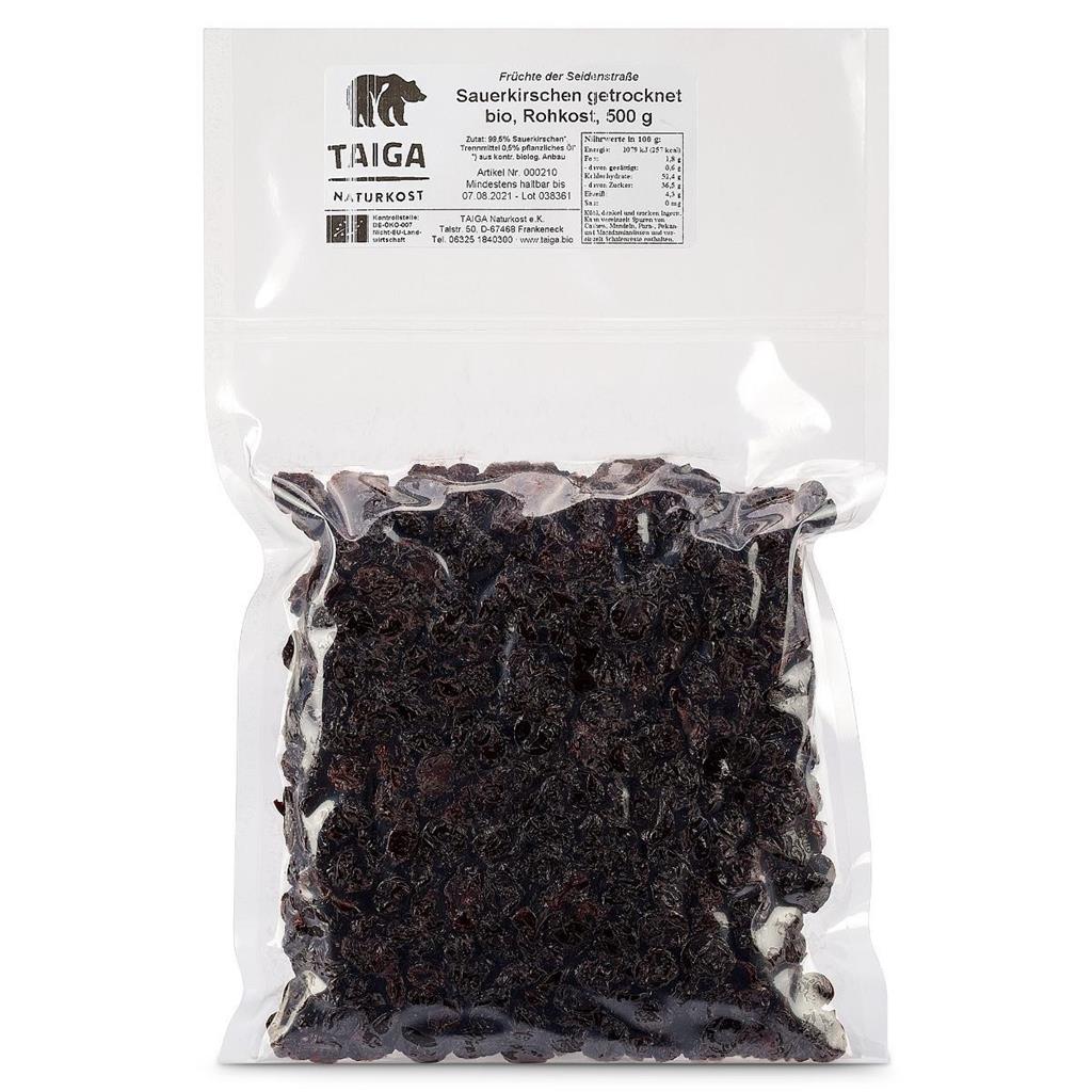 Taiga Naturkost - Sauerkirschen entsteint - Bio - Rohkost-Qualität - 500 g