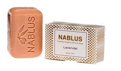 Bild von Nablus Soap - Natürliche Olivenölseife - Mit Lavendel - Handgemacht und Palmölfrei - 100 g