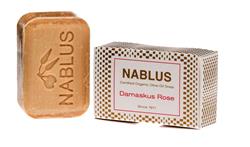 Bild von Nablus Soap - Natürliche Olivenölseife - Mit Damaskus Rose - Handgemacht und Palmölfrei - 100 g