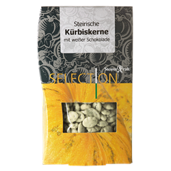 Zeige Details für Steirerkraft - Steirische Kürbiskerne weiße Schokolade Selection - 100 g Bild von Steirerkraft - Steirische Kürbiskerne weiße Schokolade Selection - 100 g