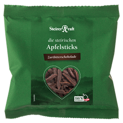 Bild von Steirerkraft - Steirische Apfelsticks Dunkle Schokolade Premium - 50 g