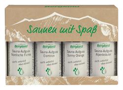 Bild von Bergland - Sauna Aufguss Set Saunen mit Spaß - 4 x 50 ml