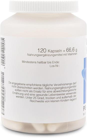 Picture of Vitamin B Complex vegan - 120 vegan & high-dose capsules with all 8 B vitamins - vitamin B12, biotin, folic acid - also with vitamin C & vitamin E