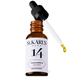 Bild von St. Karl's Nuns 14 - Astaxanthin 12 mg Depot & Vitamin E (Mischtocopherol) - 50 ml