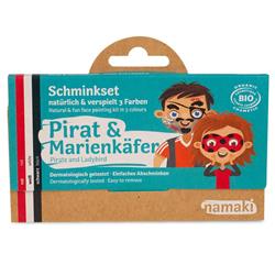 Bild von Namaki - Bio Kinderschminke Pirat & Marienkäfer - 3 Farben