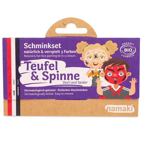 Bild von Namaki - Bio Kinderschminke Teufel & Spinne - 3 Farben