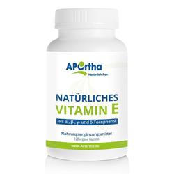 Bild von Aportha -   Vitamin E - natürliches Vitamin E - 120 vegane Kapseln