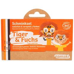 Bild von Namaki - Bio Kinderschminke Tiger & Fuchs - 3 Farben