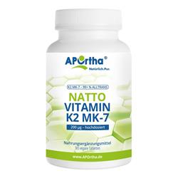 Bild von Aportha - Vitamin K2 MK7 200 µg - 365 Tabletten