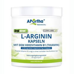 Bild von Aportha - Argiviron® L-Arginin 4500 + Vitamin B1 - 360 vegane Kapseln