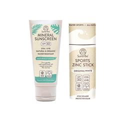 Bild von Suntribe - Bio Zinksonnencreme Original White 30 g + Body & Face Mineral Sunscreen 100 ml - SPF 30