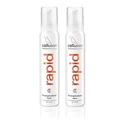 Bild von Callusan - Rapid - Cremeschaum für pilzempfindliche Haut - 2x 125 ml