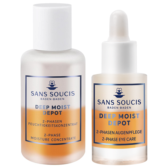 Bild von Sans  Soucis Set - Deep Moist Depot - 2-Phasen Feuchtigkeitskonzentrat 30 ml + 2-Phasen Augenpflege 8 ml