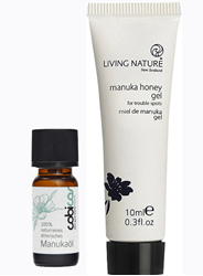 Bild von Living Nature Set - naturreines Manukaöl - 10 ml + Manuka Honey Gel - 10 ml