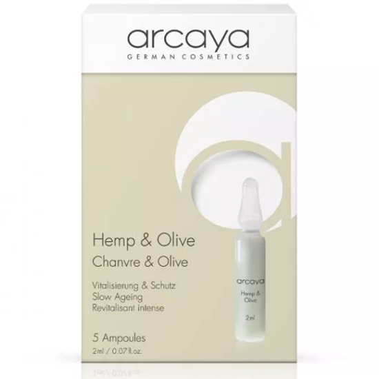 Bild von arcaya - Hemp & Olive Slow Aging Ampulle - 5x2ml