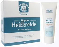 Bild von Merasan Set - Rügener Kreidebalsam 80 ml + Rügener Dreikronen Heilkreide 2kg