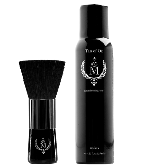 Bild von Tan Of Oz Set - Natural Tanning Bräunungsspray 150 ml + Brush of Oz Pinselbürste