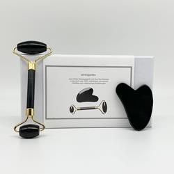 Zeige Details für Aroma Garden - Black Jade Roller & Gua Sha Gesichtsmassage Bild von Aroma Garden - Black Jade Roller & Gua Sha Gesichtsmassage