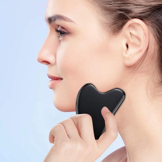 Bild von Aroma Garden -  Black Jade Roller & Gua Sha Gesichtsmassage