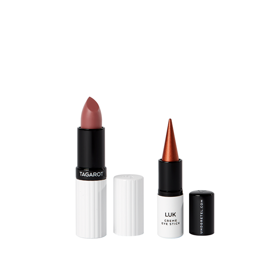 Picture of UND GRETEL - TAGAROT - Lipstick Rose Kiss 10 + LUK - Creme Eye Stick - Bronze 01