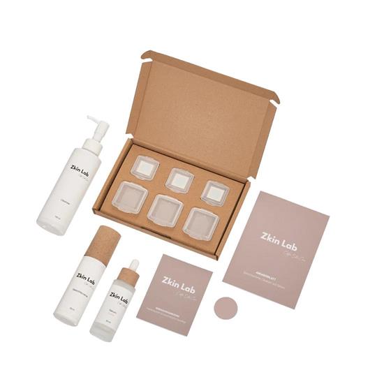 Bild von Zkin Lab - Hautanalyse-Kit für personalisierte Skincare-Routine mit Gesichtscreme, Cleanser & Serum