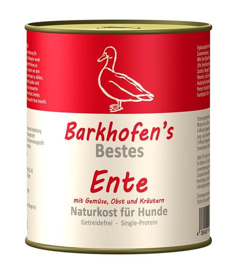 Picture of Barkhofen pet food - natural food for dogs - duck - 800 g