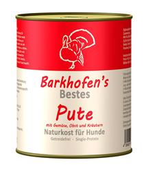 Bild von Barkhofen Tiernahrung - Naturkost für Hunde - Pute - 800 g