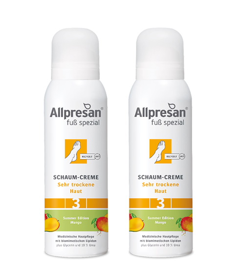 Bild von Allpresan - Fuß spezial Schaum-Creme Mango Nr. 3 - 2x 125 ml