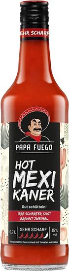Papa Fuego - Mexikaner - Sehr scharfer Tomatenschnaps - mit 15% Alkohol ...