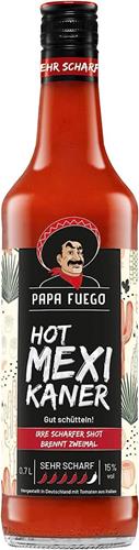 Bild von Papa Fuego - Mexikaner - Sehr scharfer Tomatenschnaps - mit 15% Alkohol - 0,7 l