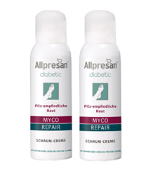 Bild von Allpresan Diabetic - Schaum Creme Myco + Repair - 2x75 ml