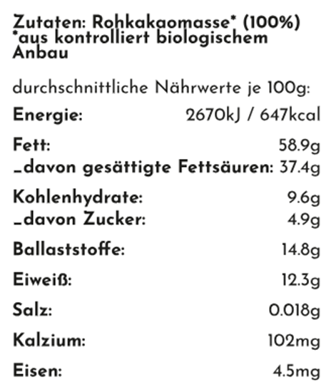 Picture of GoodMoodFood - Bio Rohkakao Masse - Wildsammlung Bolivien - 450g