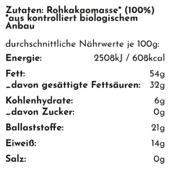 Bild von GoodMoodFood - Bio Rohkakaomasse Peru 100% - 500g +  Bio Kakao Gewürzzubereitung - 45g
