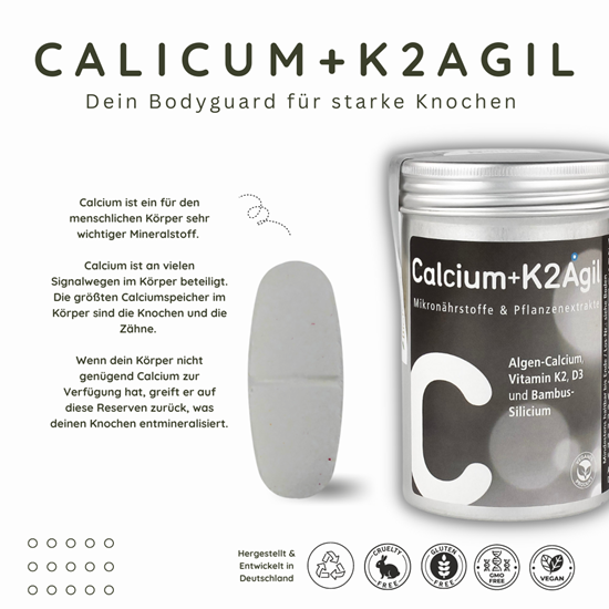 Bild von AgilNature - Calcium+K2Agil - 122g