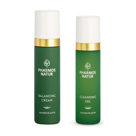 Picture of Pharmos Natur Beauty Facial Care Balancing Cream 50 ml + Beauty Sensitive Purifying Cleansing Gel 63 ml