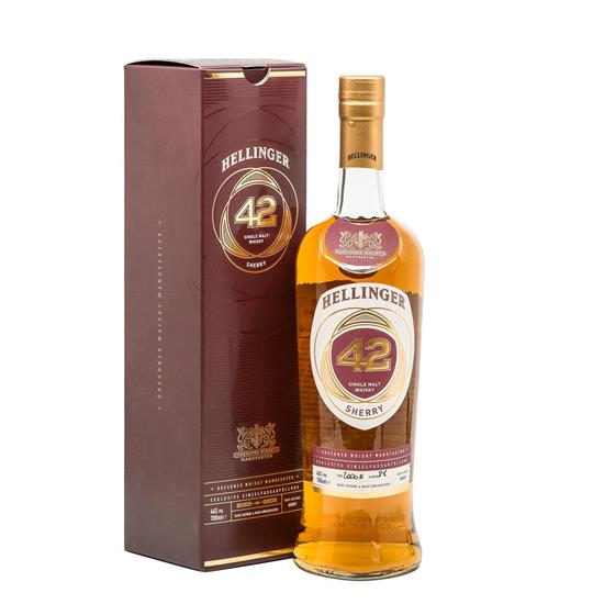 Picture of HELLINGER 42 Sherry - Saxon single malt whisky in single cask bottling 46% vol. alc. - 700ml