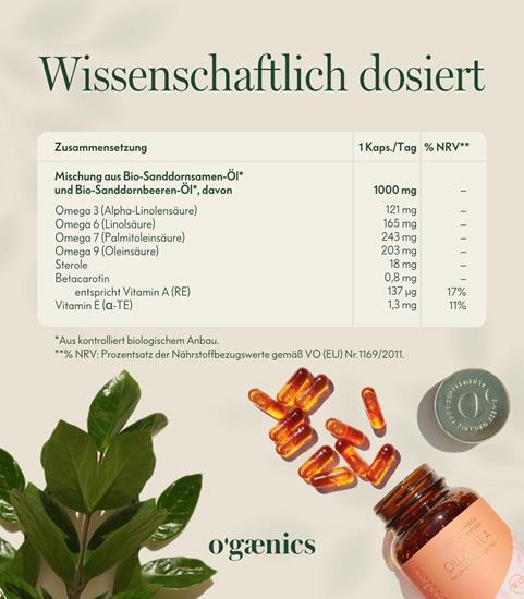 Bild von Ogaenics - Oilalala - Bio Skin Omega Komplex Bio - 60 Kapseln