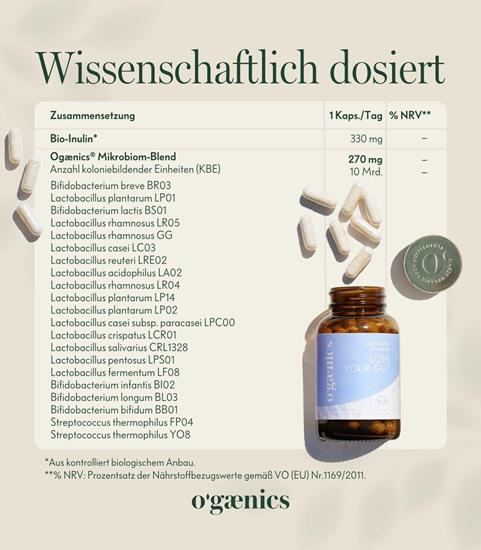 Bild von Ogaenics - Love Your Gut - Daily Biotic Komplex